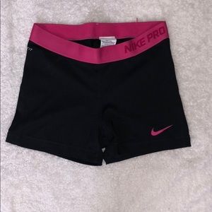 Nike Pro dry fit spandex shorts
